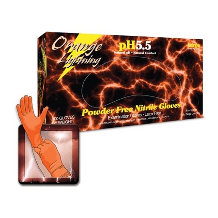 NITRILE ORANGE LIGHTNING XXL 100/BX